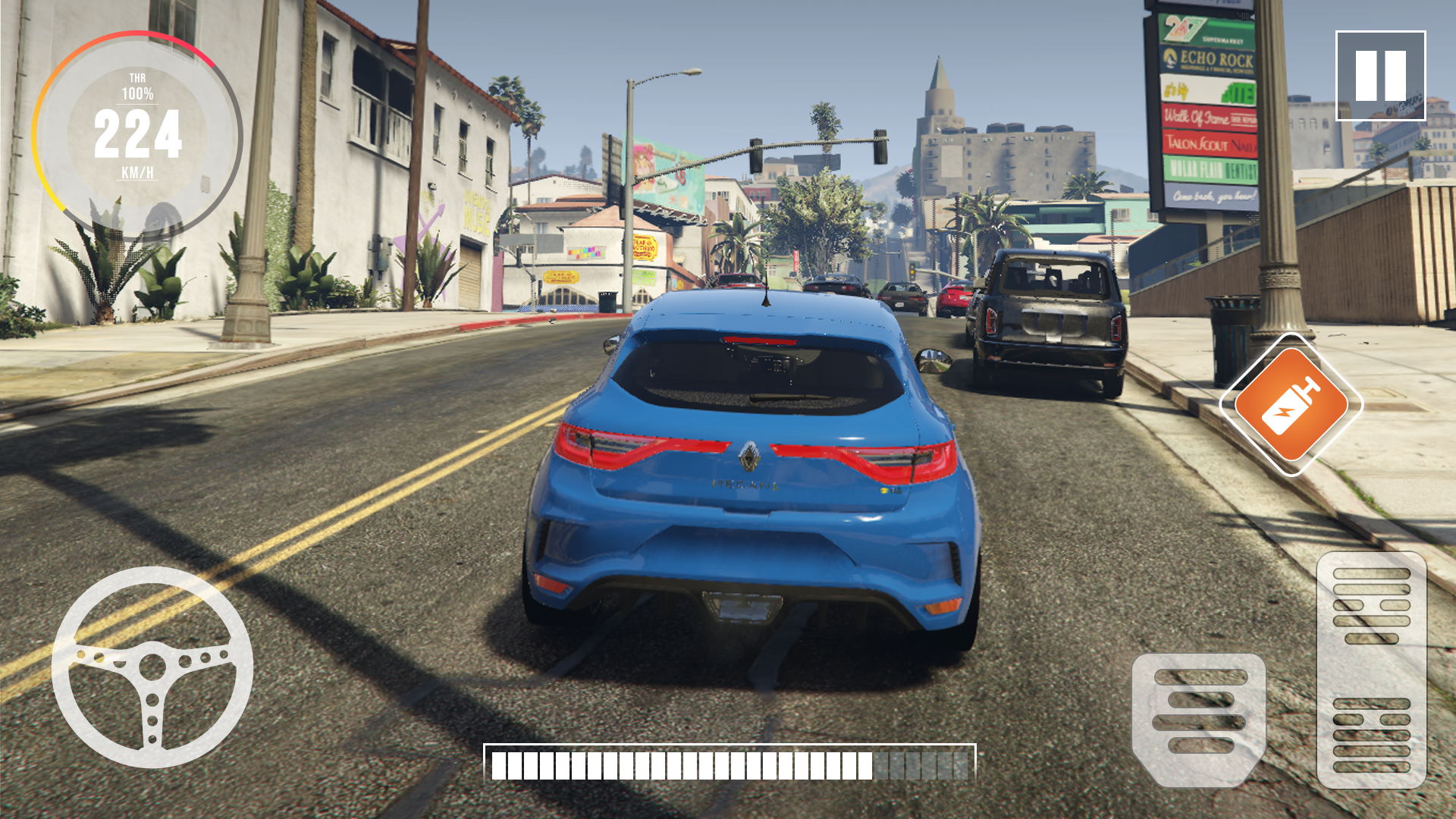 Drive Renault Megane: Car Game Game Screenshot