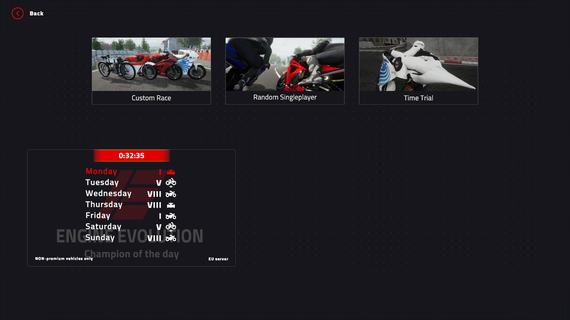 Screenshot of Formula Evolution 2024