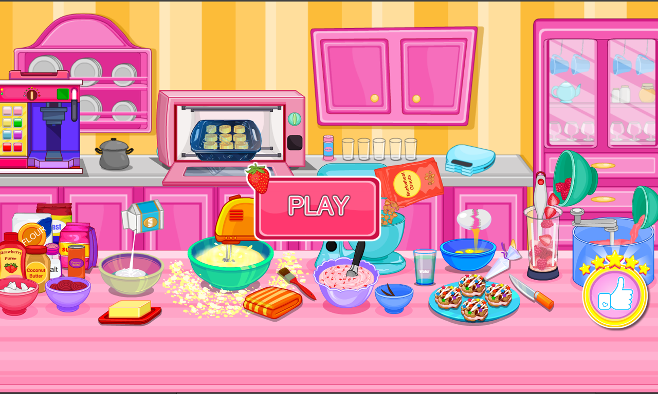 Strawberry Ice Cream Sandwich Game Screenshot