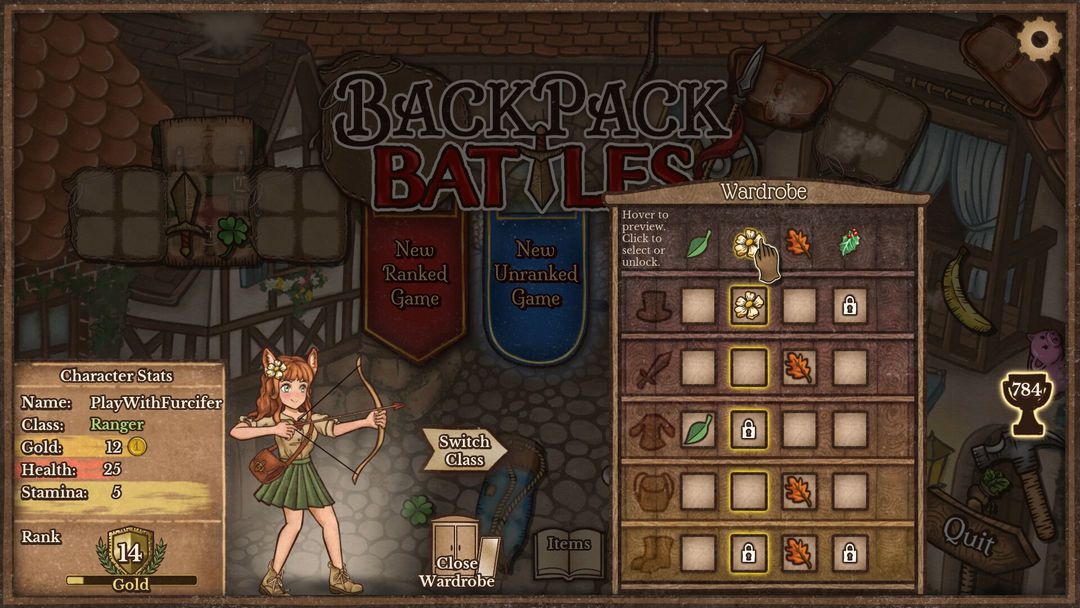Screenshot of Backpack Battles