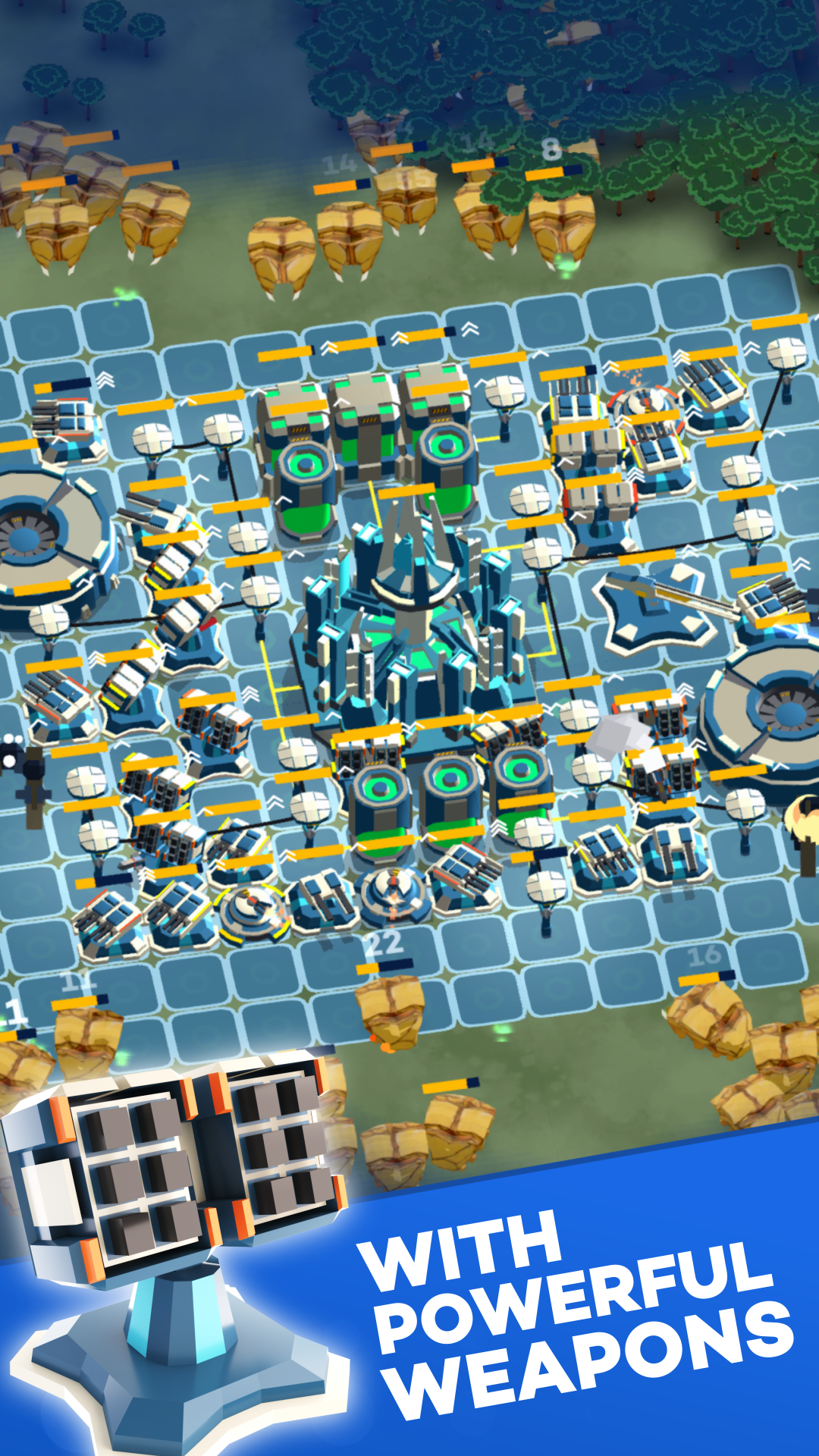 Screenshot of Brace the Swarm: Horde Defense