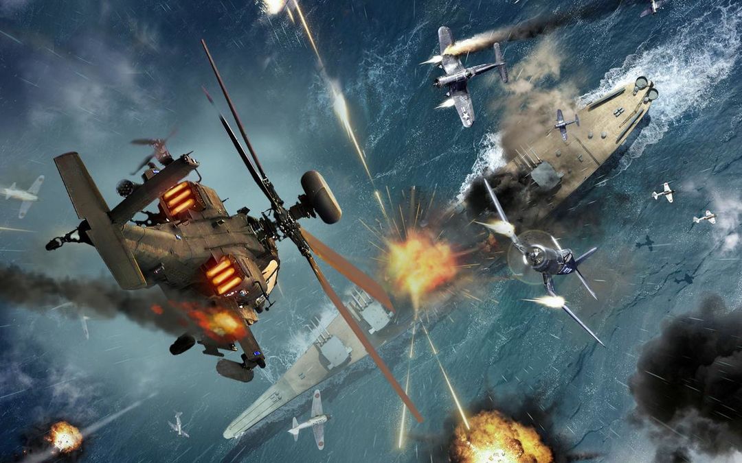 군용 헬리콥터 무거운 건쉽 전투 시뮬레이터 게임 스크린 샷