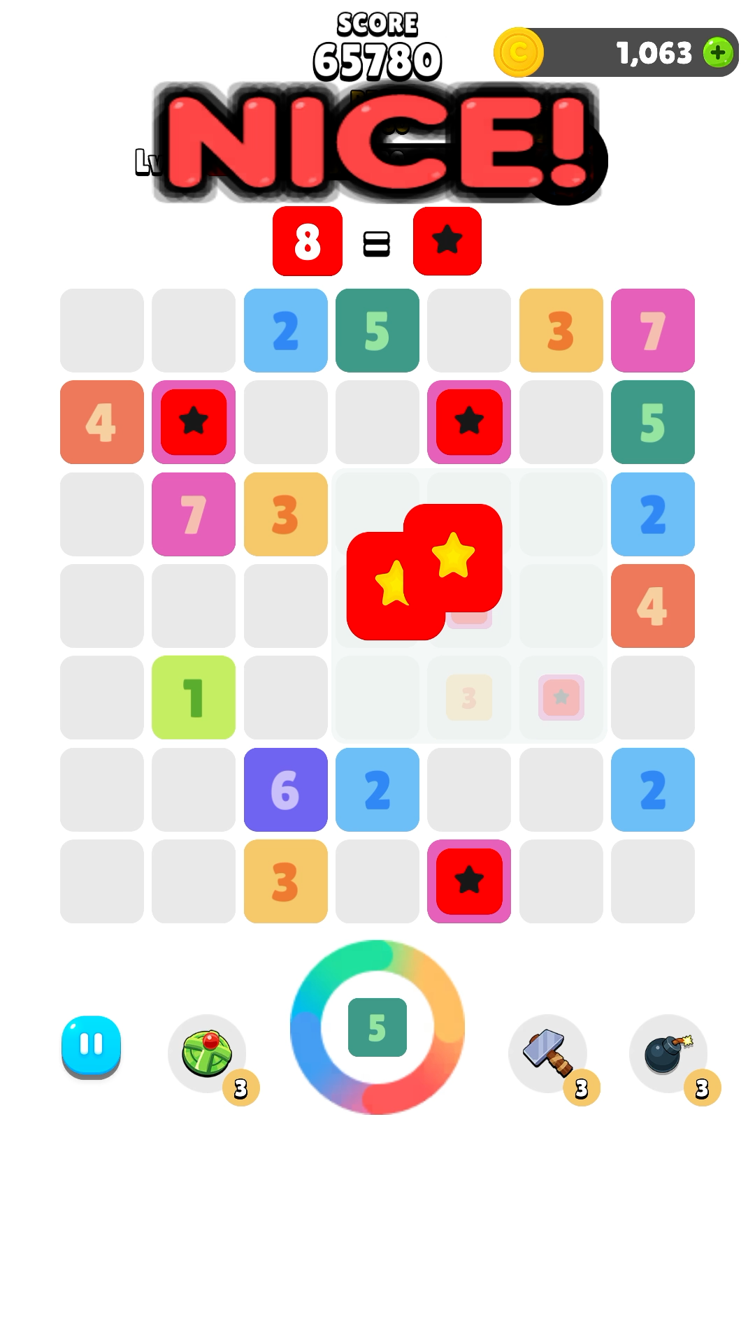 Merge Double : Number Puzzle Game Screenshot