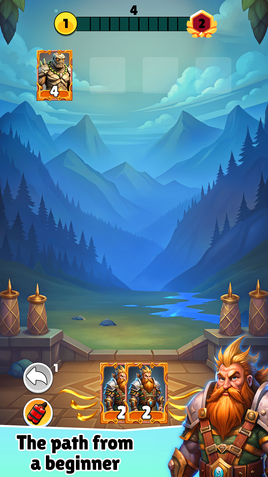 Скриншот игры Card Toon RPG: Idle Puzzle