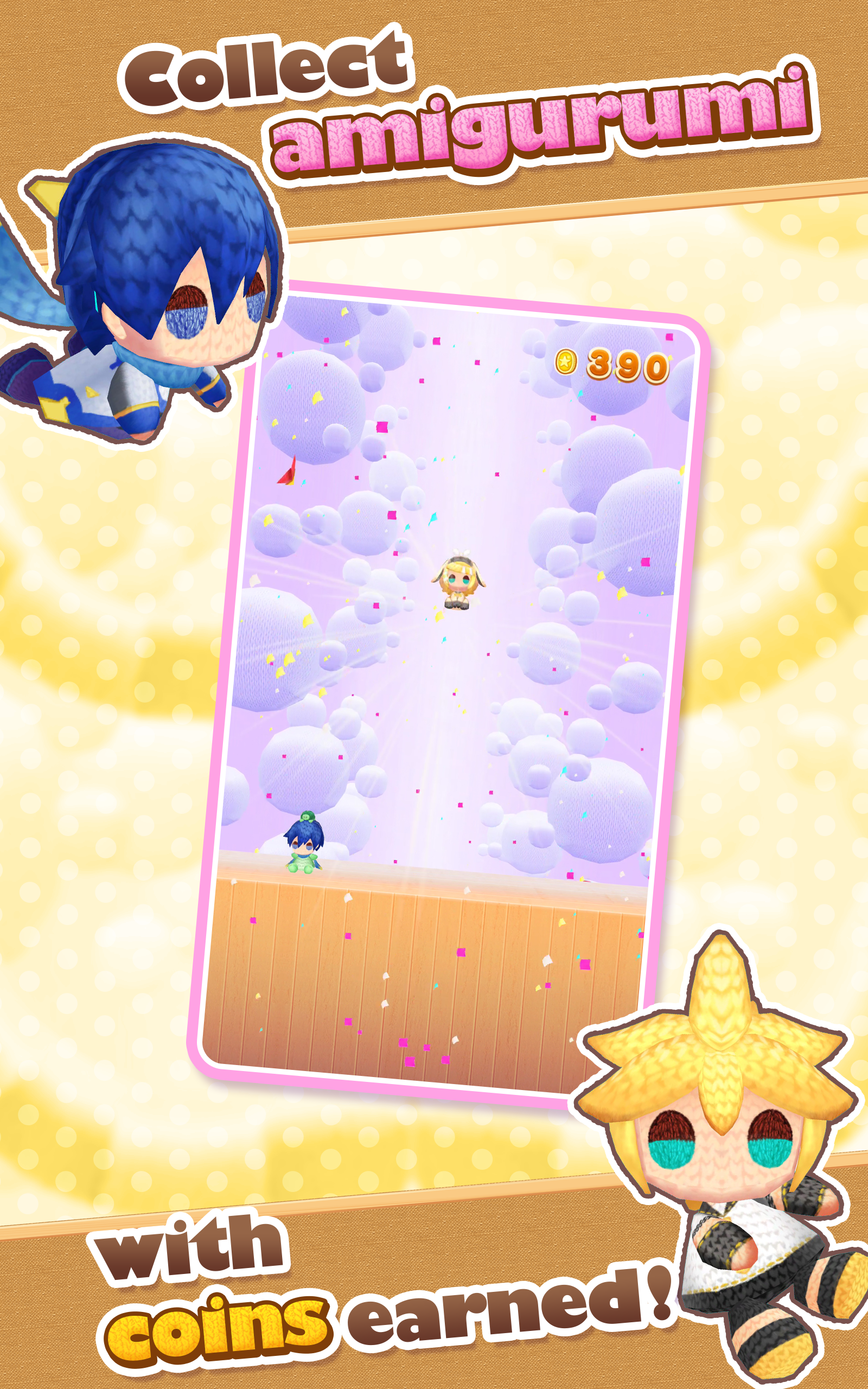 Cuplikan Layar Game Hatsune Miku Amiguru Jump