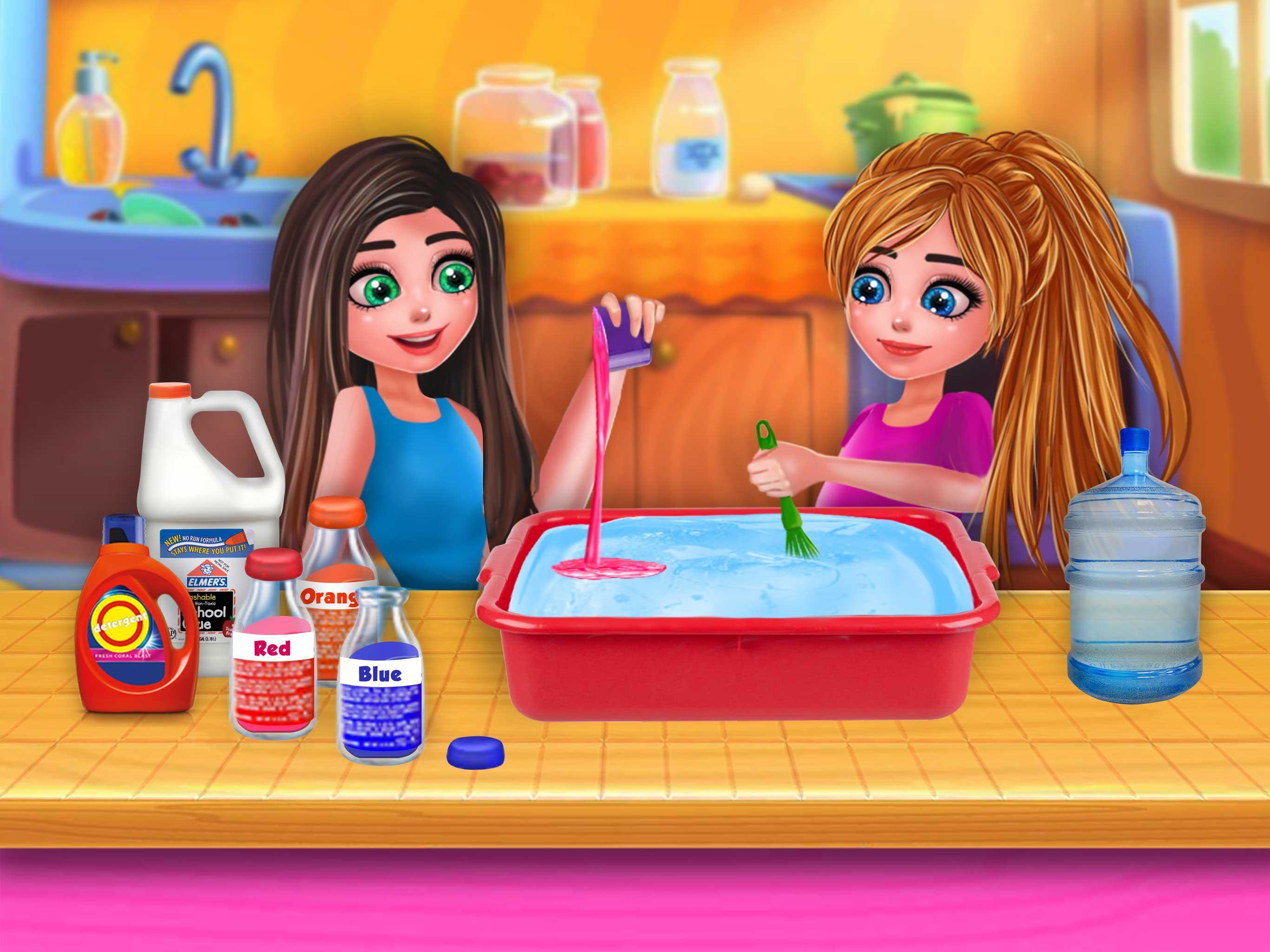 Glitter Six Gallon Slime Rainbow Squishy Game Screenshot