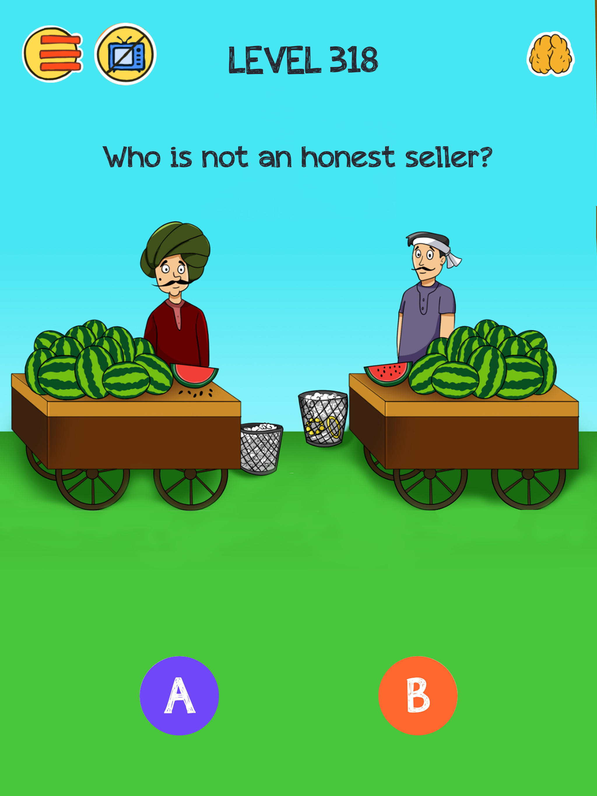 Brain Who? Tricky Riddle Tests Game Screenshot
