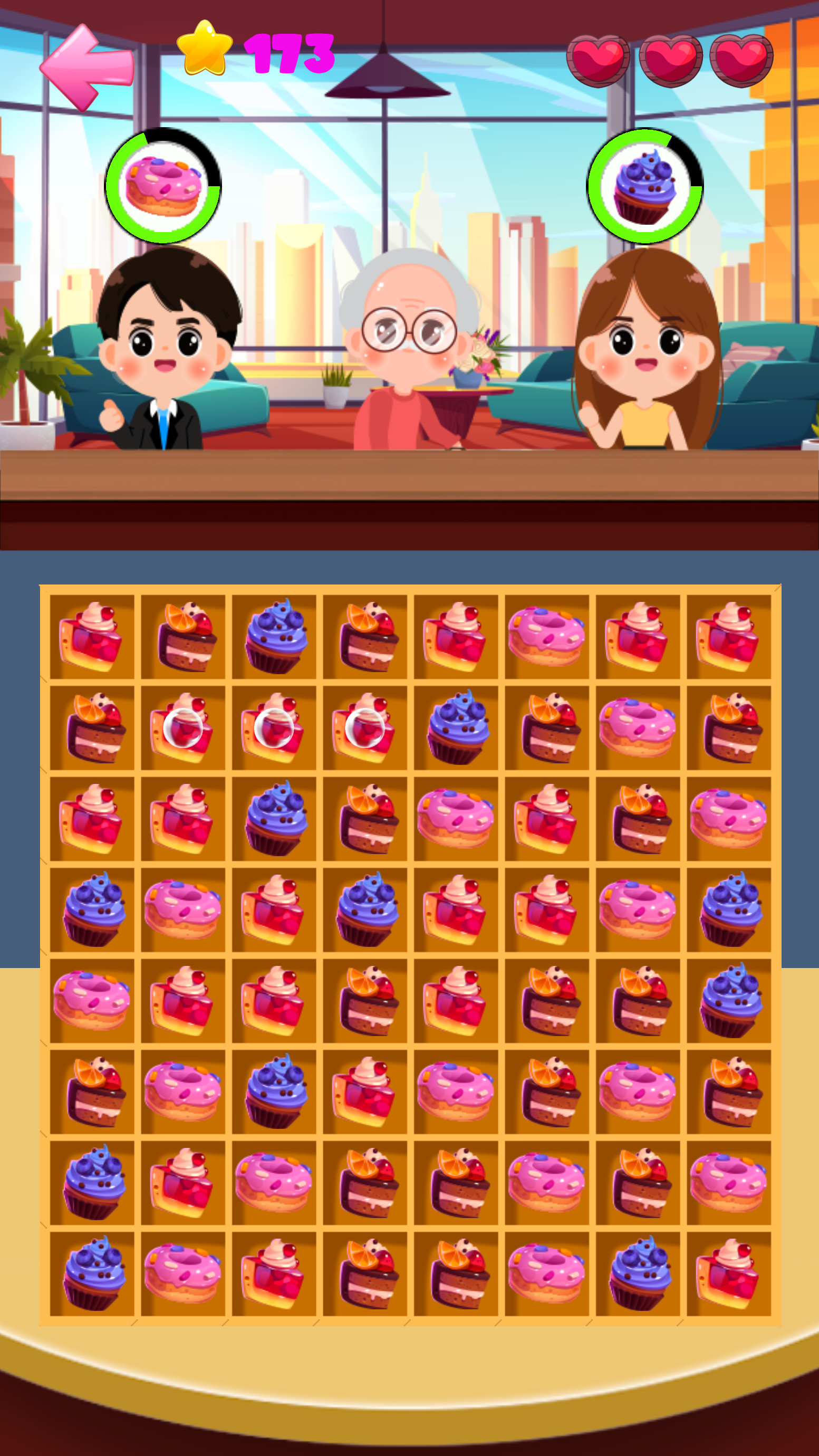 Cake Match 3 게임 스크린샷