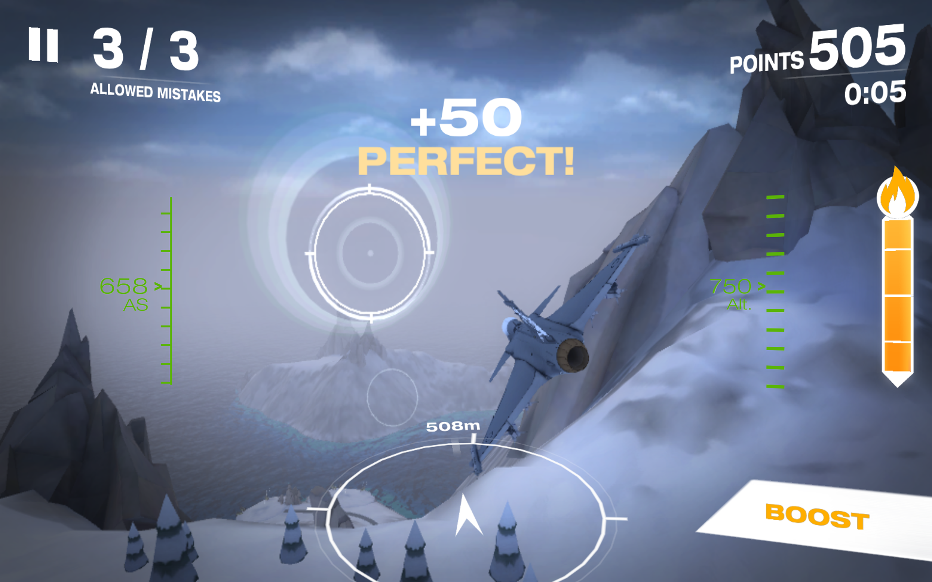 Gripen Fighter Challenge ภาพหน้าจอเกม