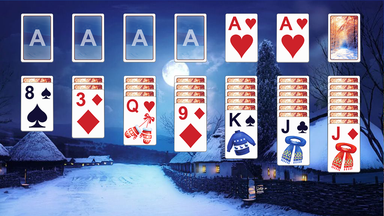 Solitaire Theme ❄️ Game Screenshot