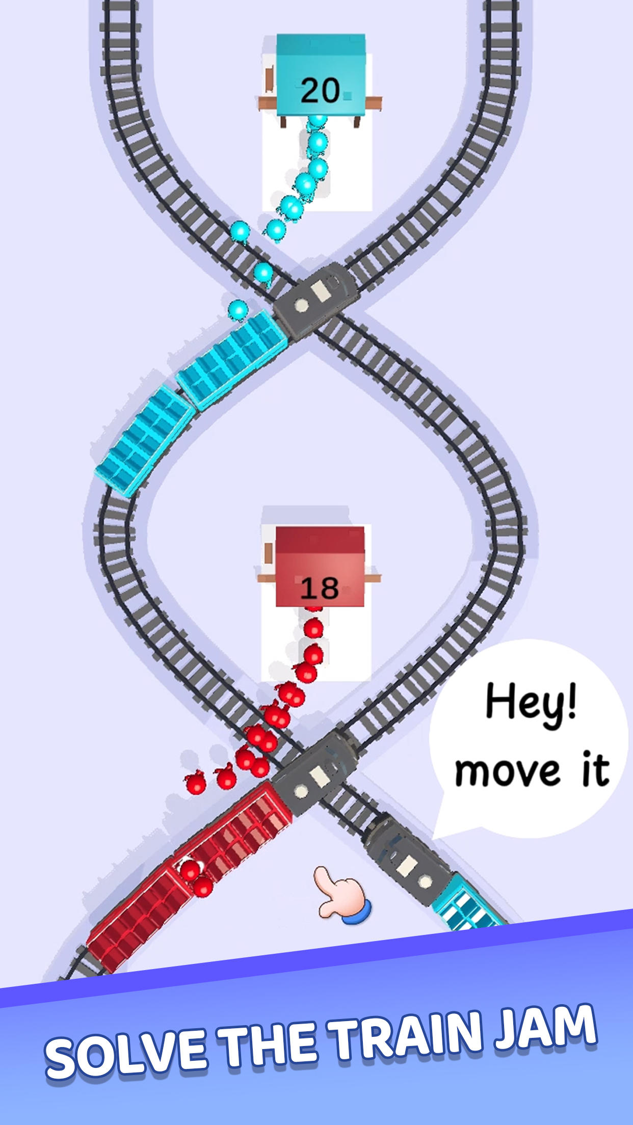 Train Jam Escape: Traffic 3D Game Screenshot