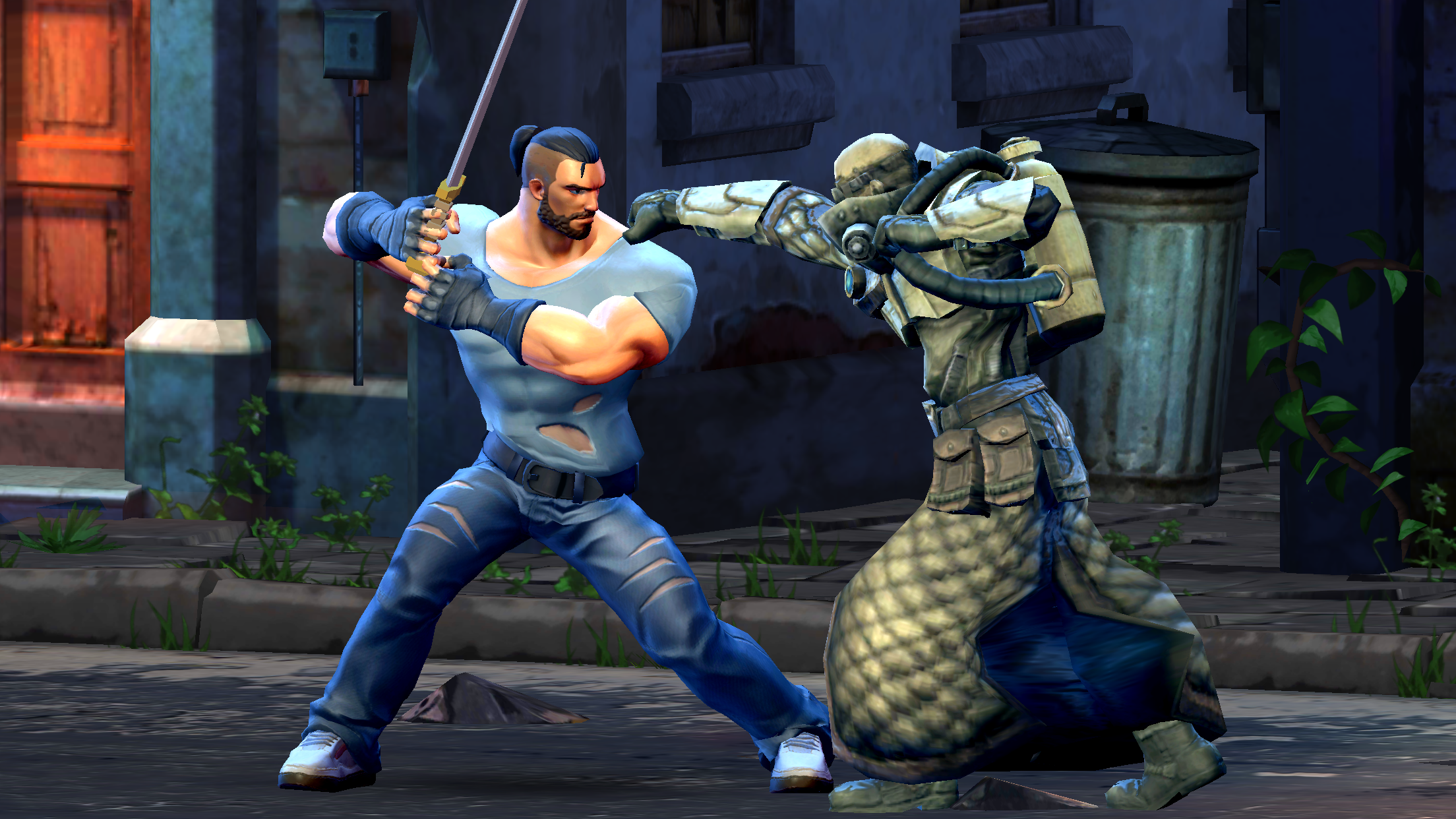 Screenshot 1 of Street Warrior Ninja - เกมซามูไรต่อสู้ 2019 1.36