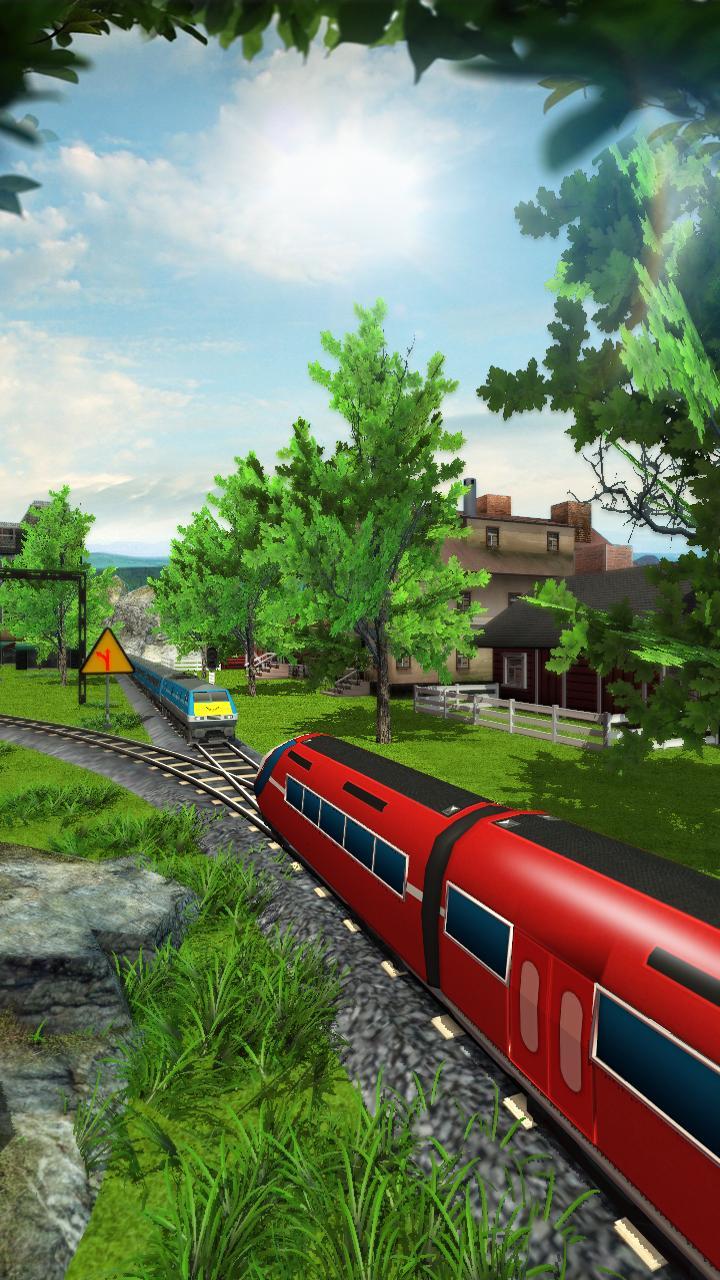 Euro Train Racing 3D Game Screenshot