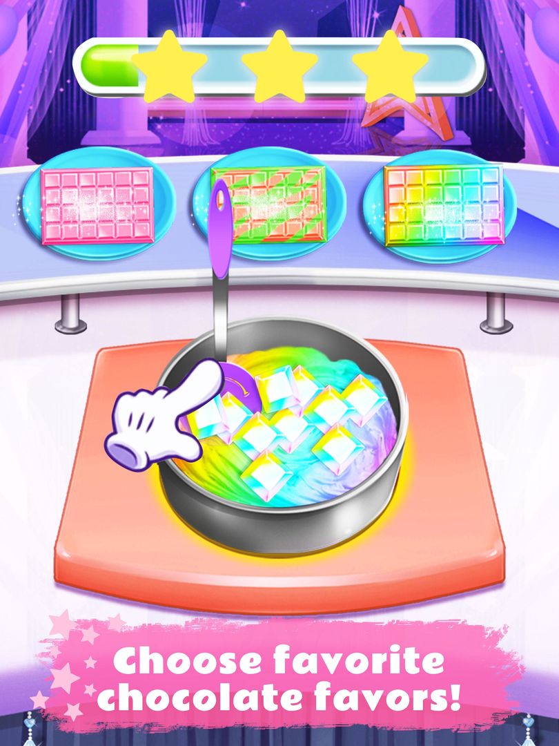 Rainbow Unicorn Ice Cream Sandwich - Cooking Games 게임 스크린 샷