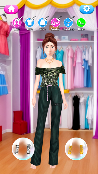 Cuplikan Layar Game Fashion Makeover Choice Game