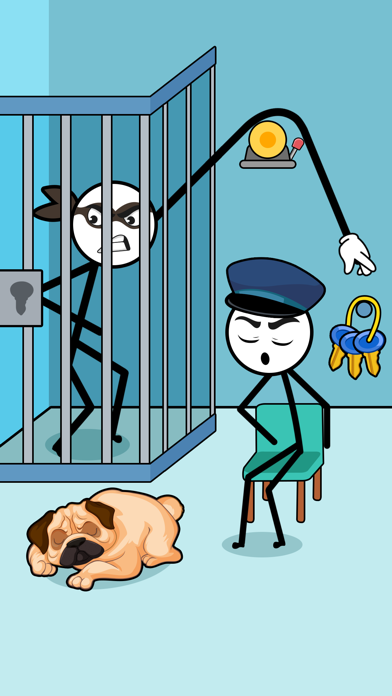 Stickman Thief Puzzle: IQ Game Game Screenshot