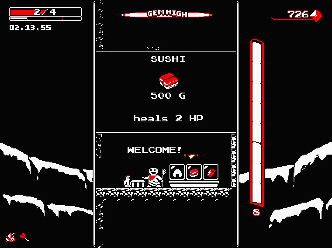 Downwell 遊戲截圖