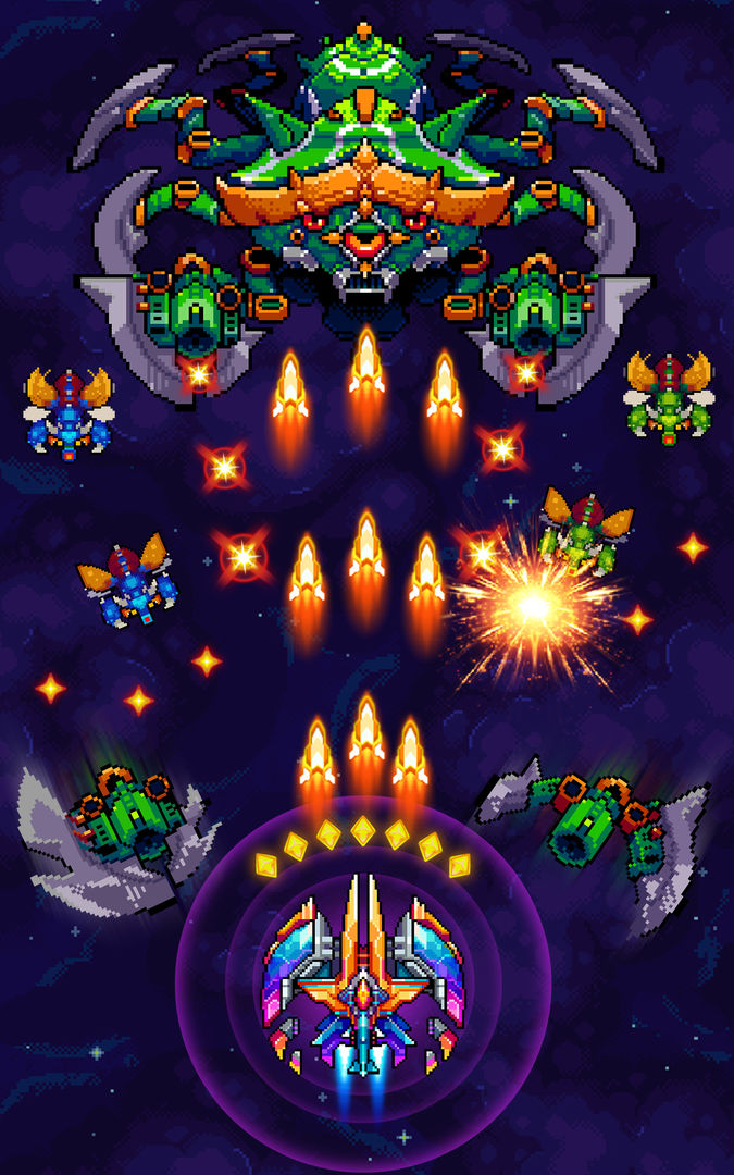 Galaxiga Arcade Shooting Game screenshot game
