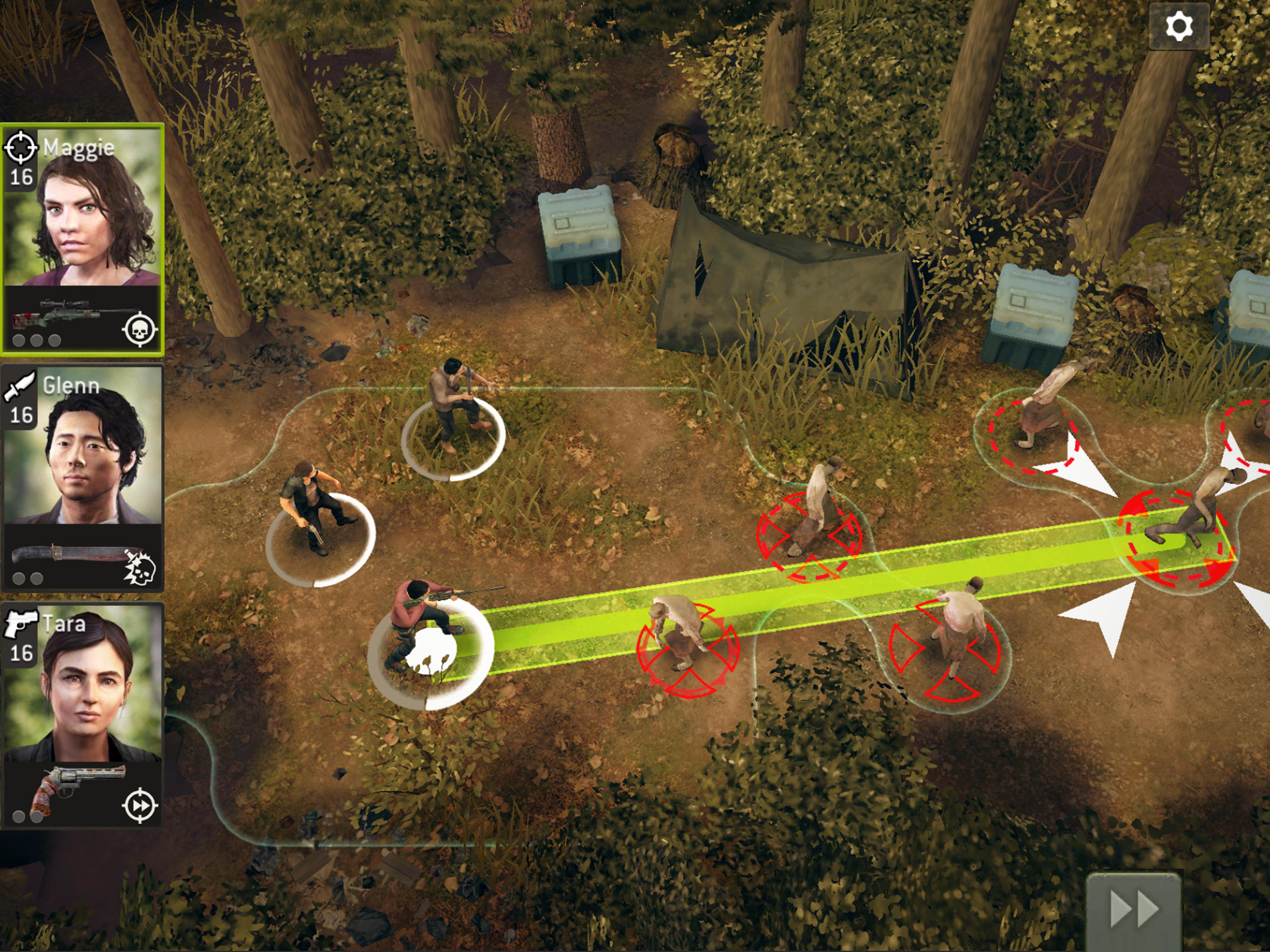 더 워킹 데드: 무인 지대 게임 스크린샷