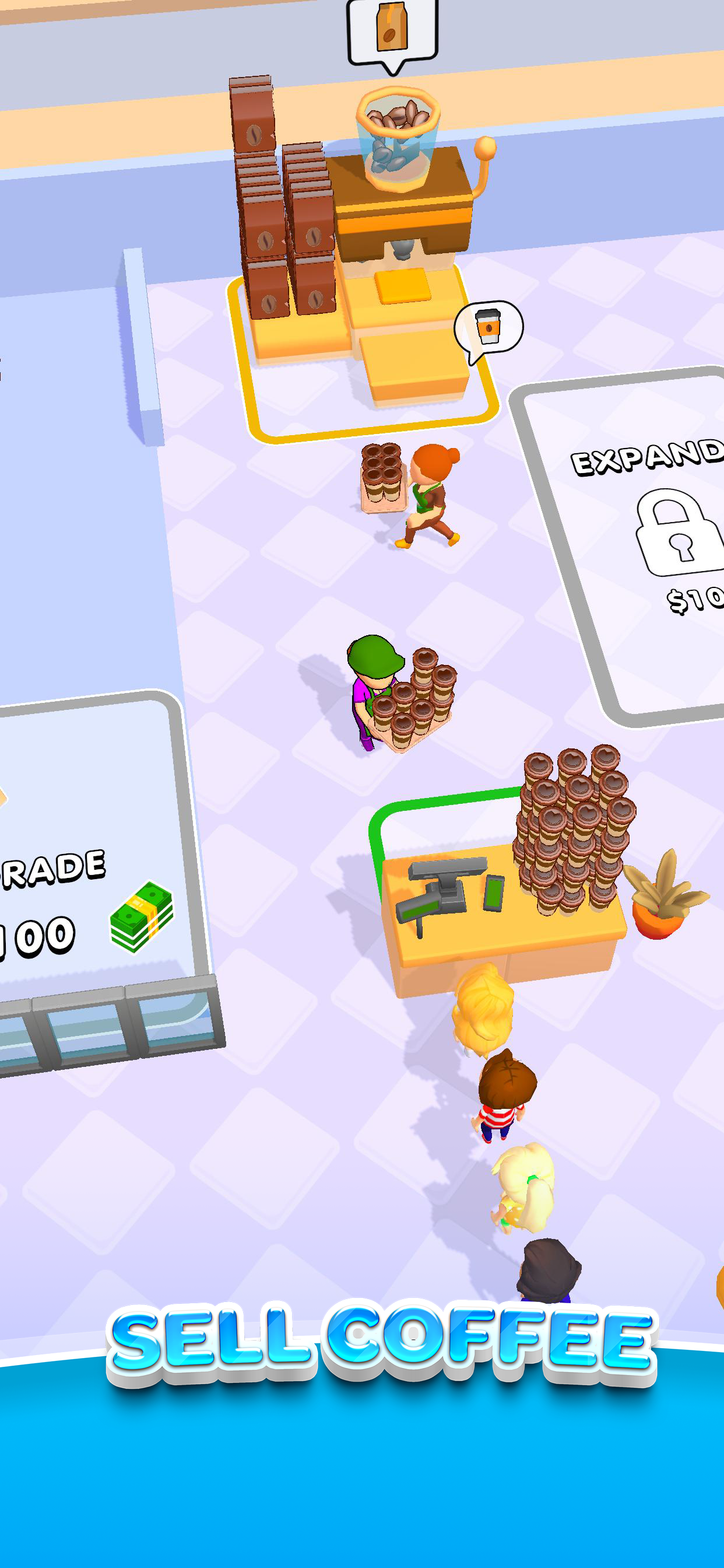 Coffee King: Idle Game Screenshot