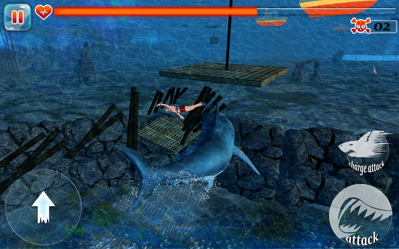 Scary Shark Evolution 3D 게임 스크린샷
