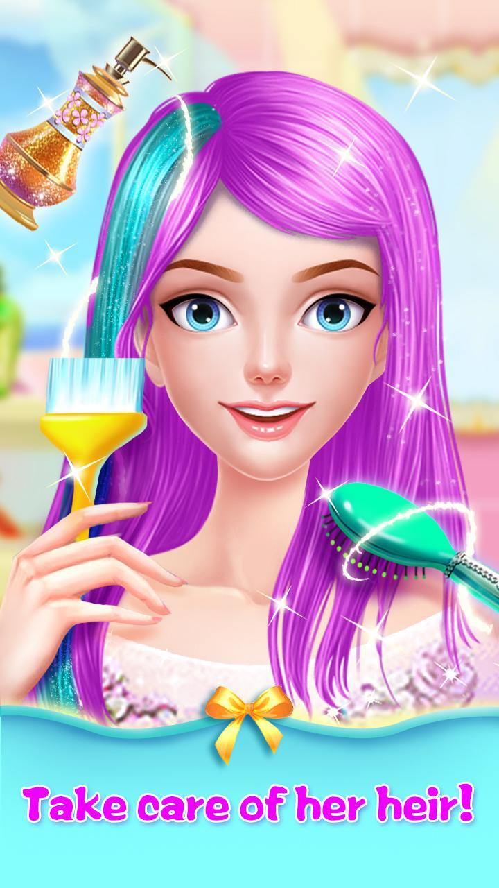 Screenshot 1 of Игры салон принцессы с длинными волосами 5.8.5086