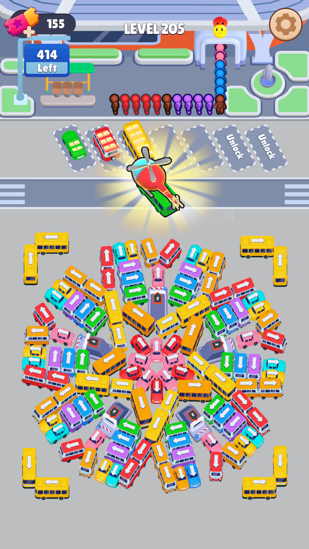 Bus Sort: Car Parking Jam Game Screenshot