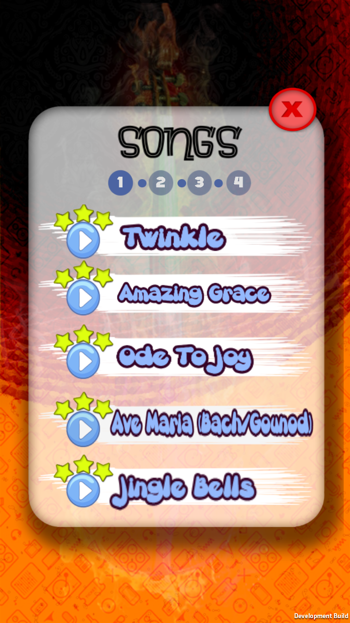 Violin Hero ゲームのスクリーンショット