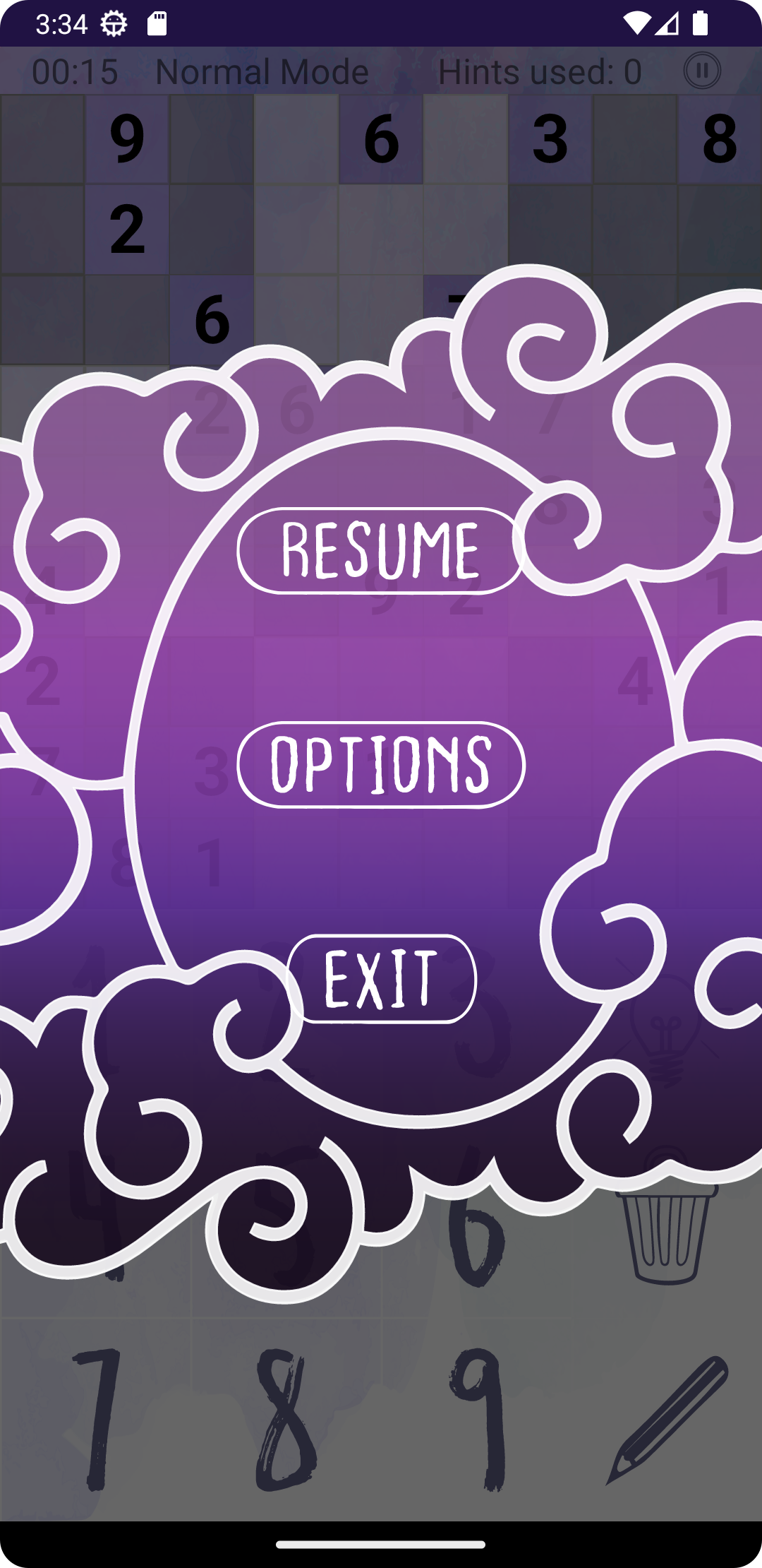 Zen Sudoku Game Screenshot