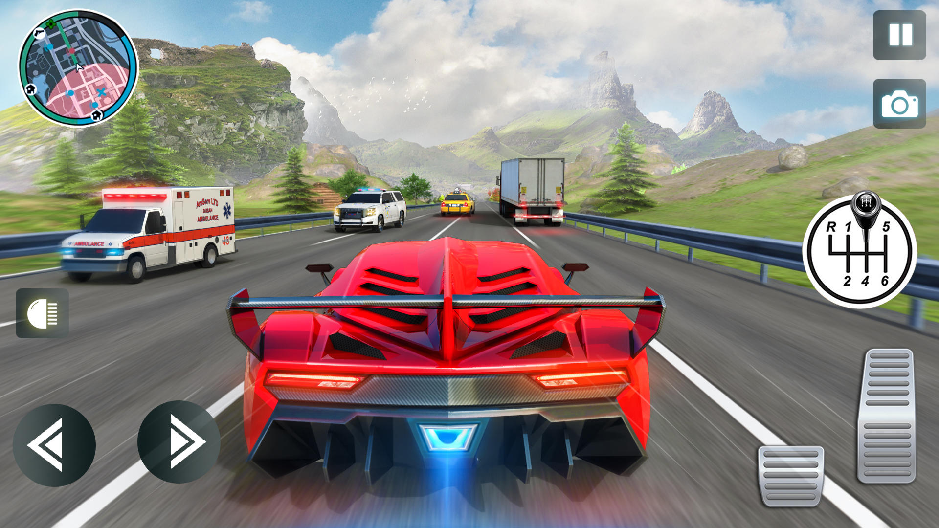 Highway Car Races Game Screenshot