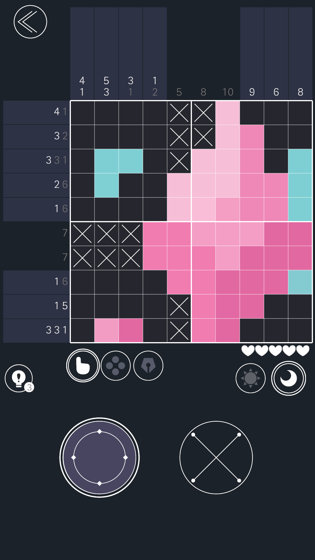 Luna Memories (nonogram) Game Screenshot