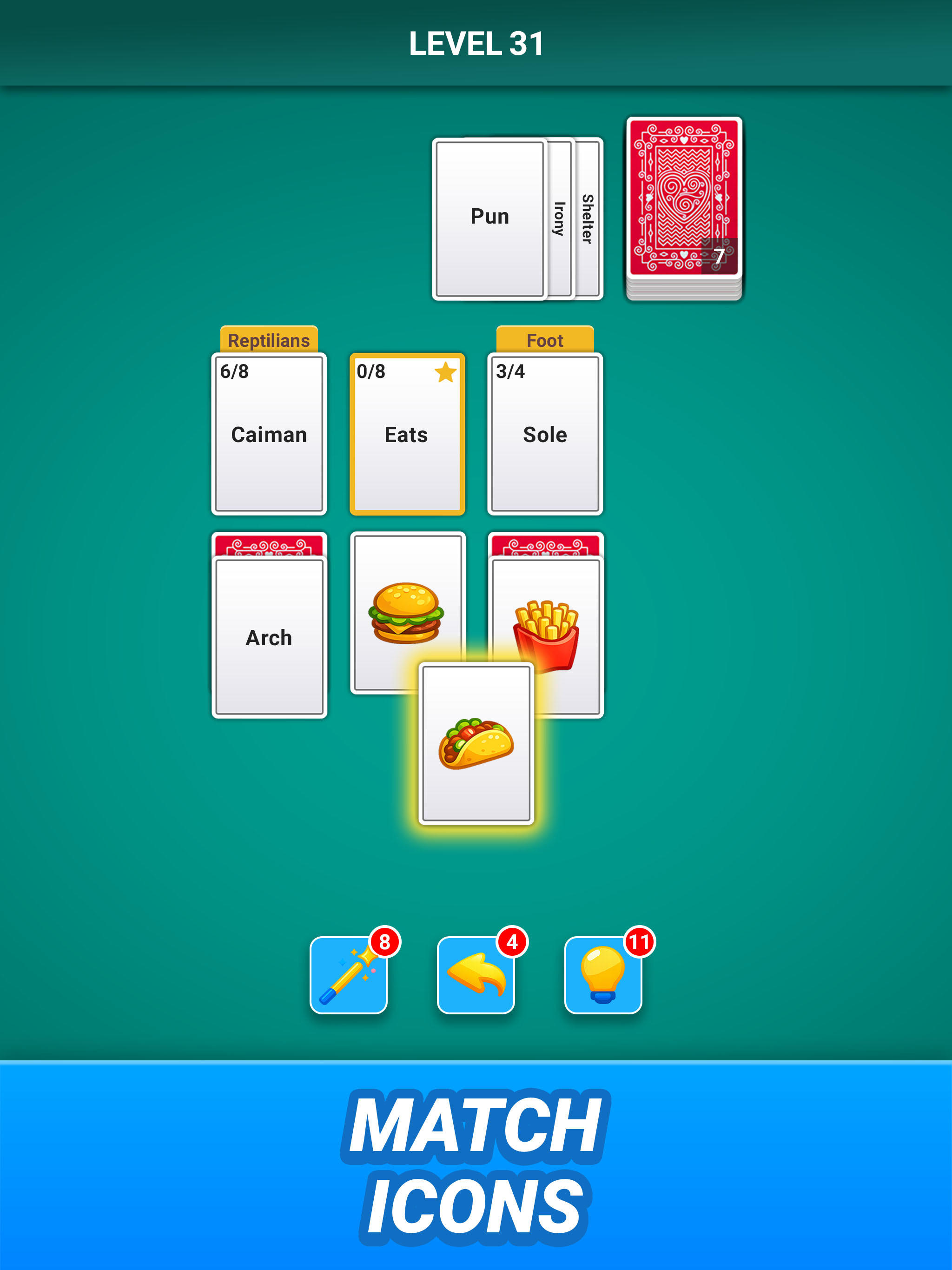 Word Solitaire Associations Game Screenshot