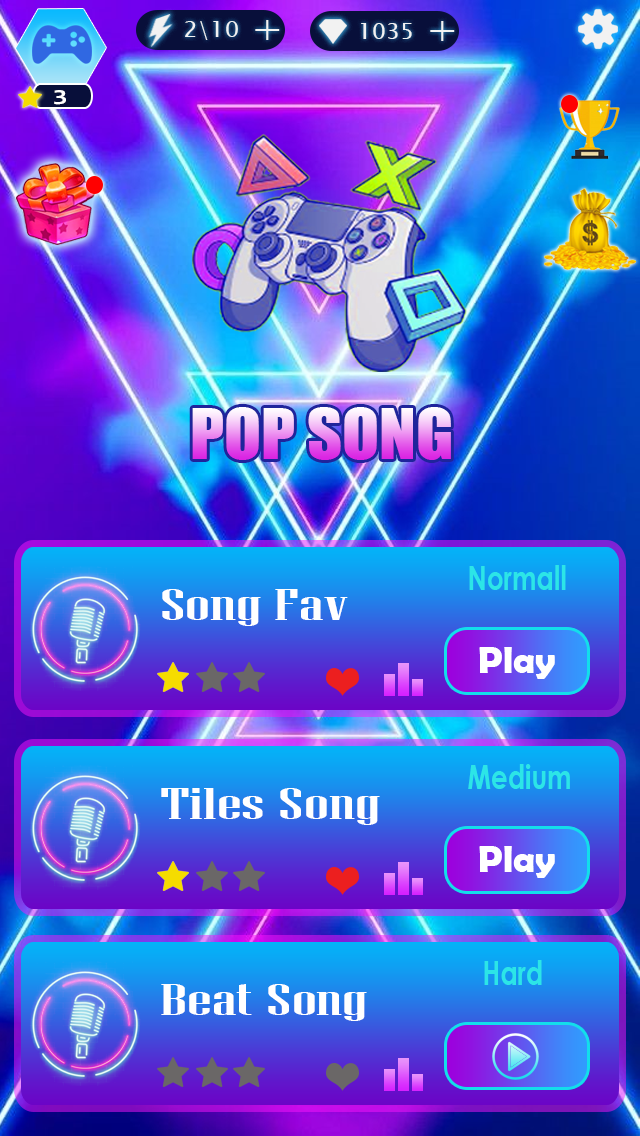 Screenshot of Pop Song Music Tiles Hop