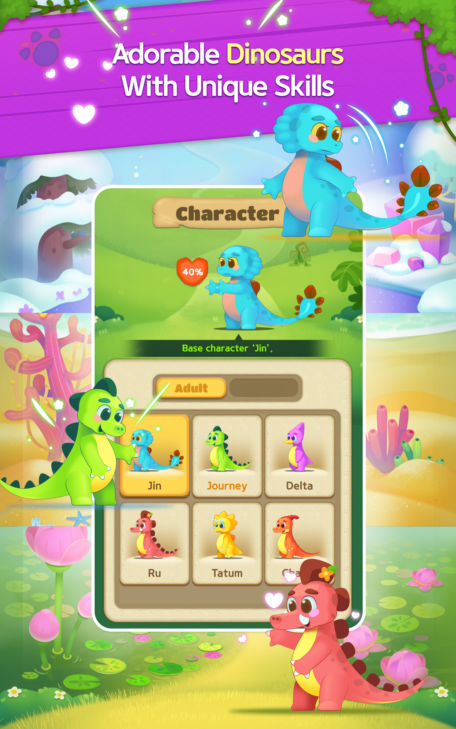 Screenshot of Bubble pop shooter dinosaur