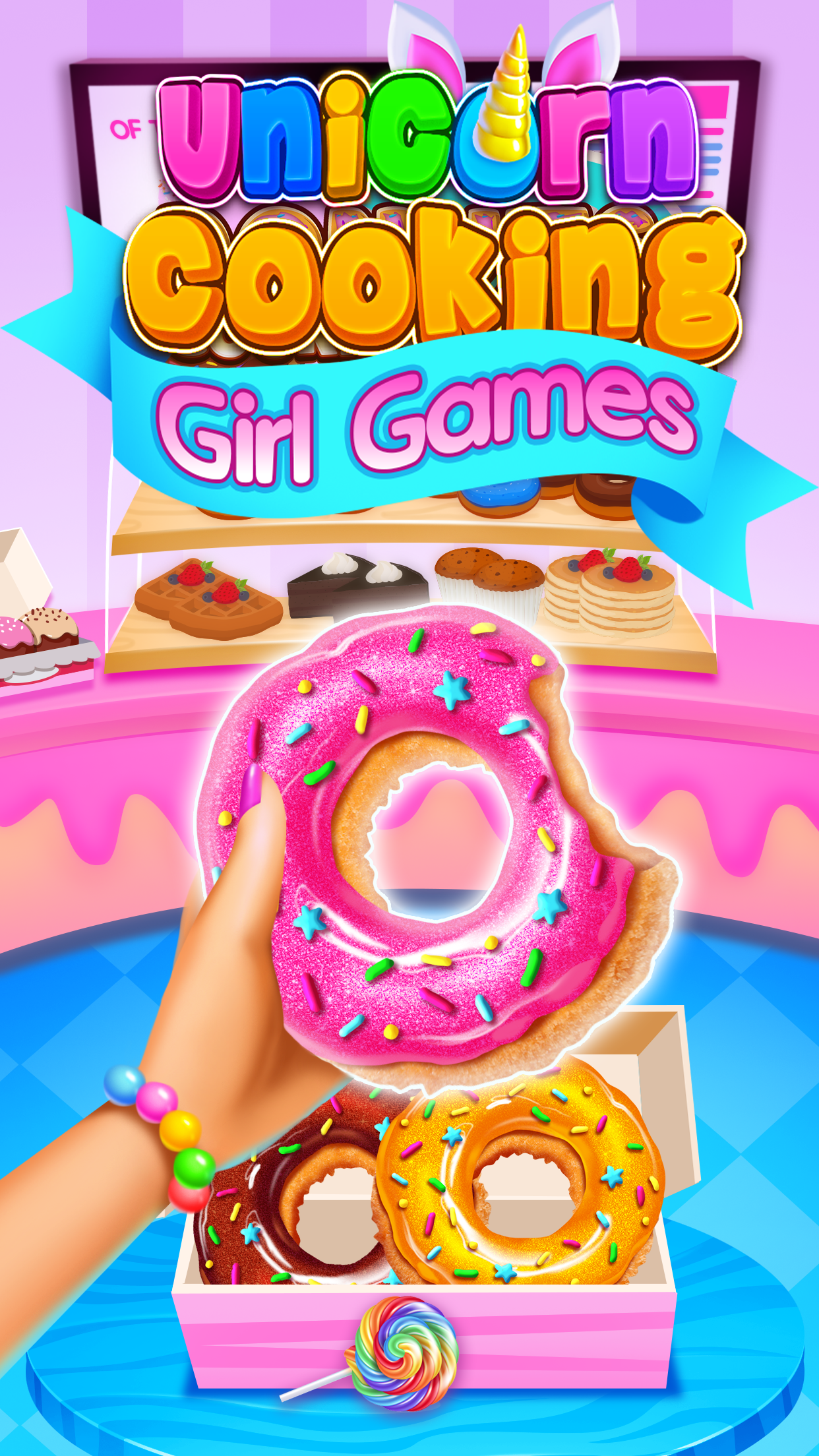 Unicorn Food Cooking Games Game Screenshot