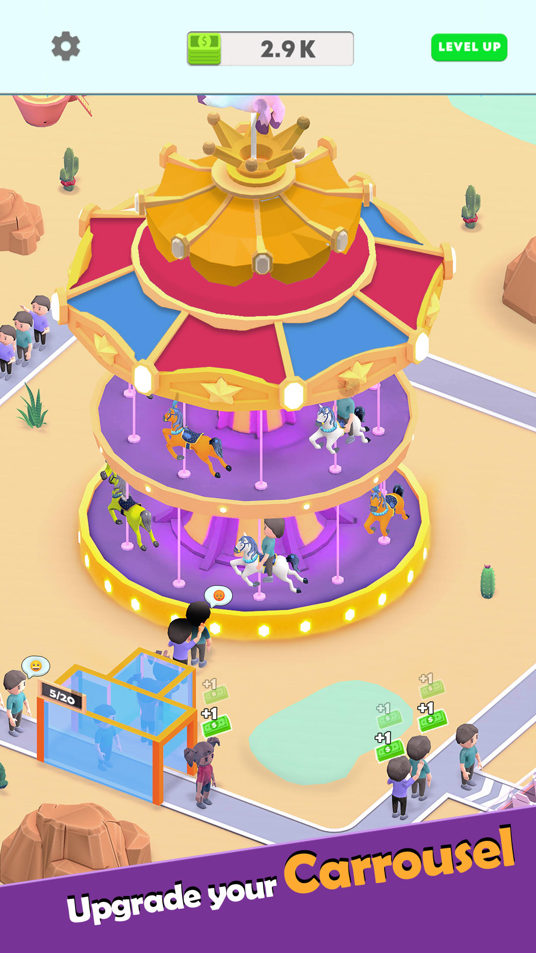 Carousel Ride Game Screenshot