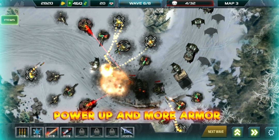 Tower Defense: Infinite War 게임 스크린 샷