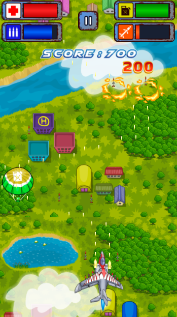 Plane Attack Game Screenshot