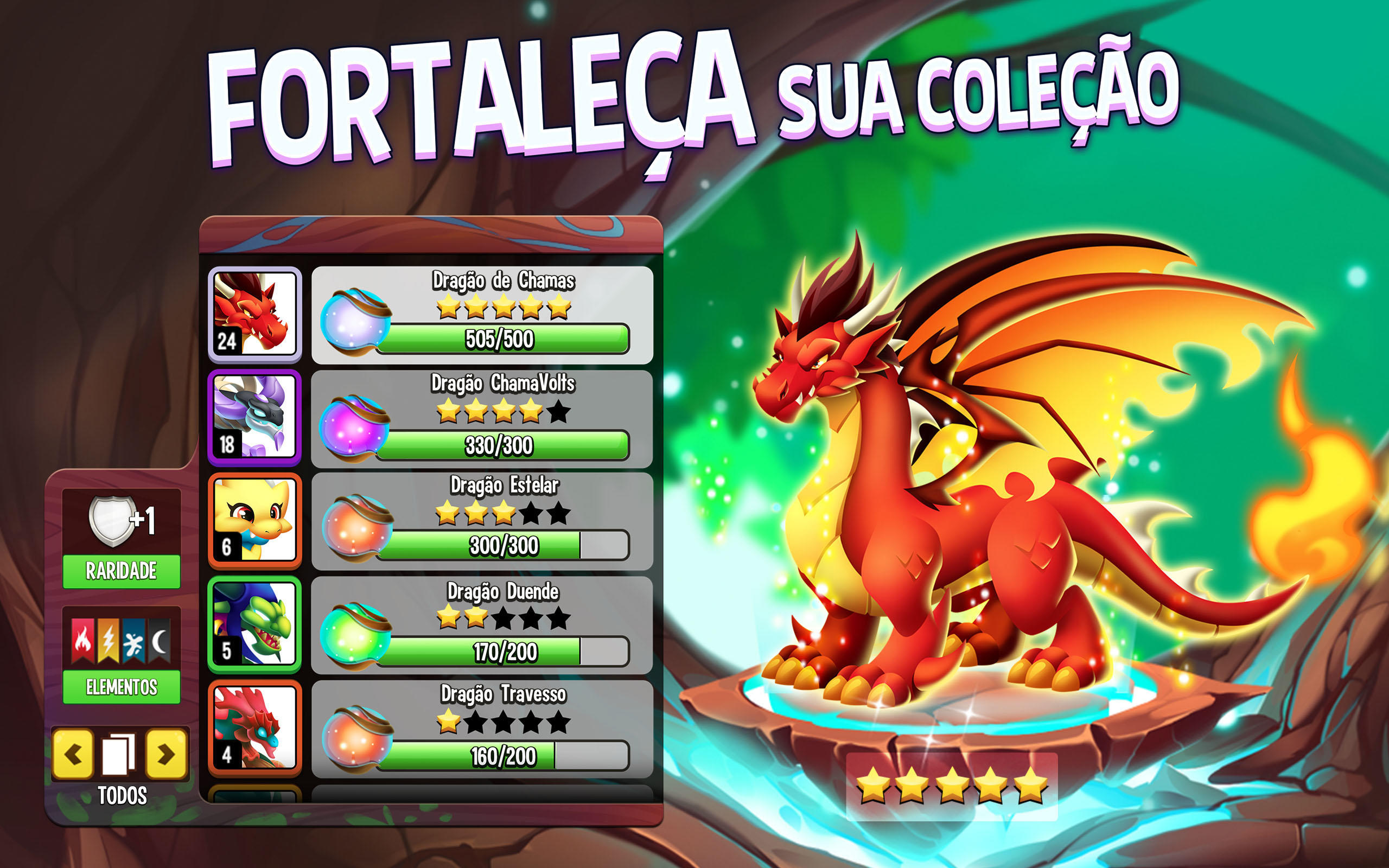 Captura de Tela do Jogo Dragon City - Aventura PvP