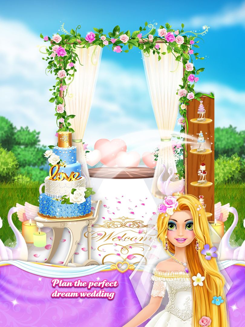 Long Hair Princess Wedding screenshot game