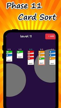 Card Sort: Phase11 Game Screenshot