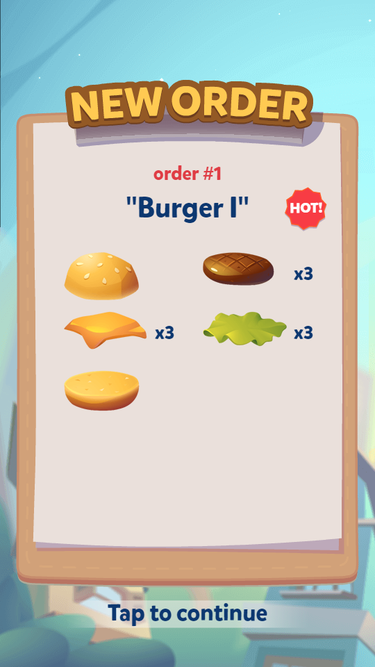 Скриншот игры Stack The Burger