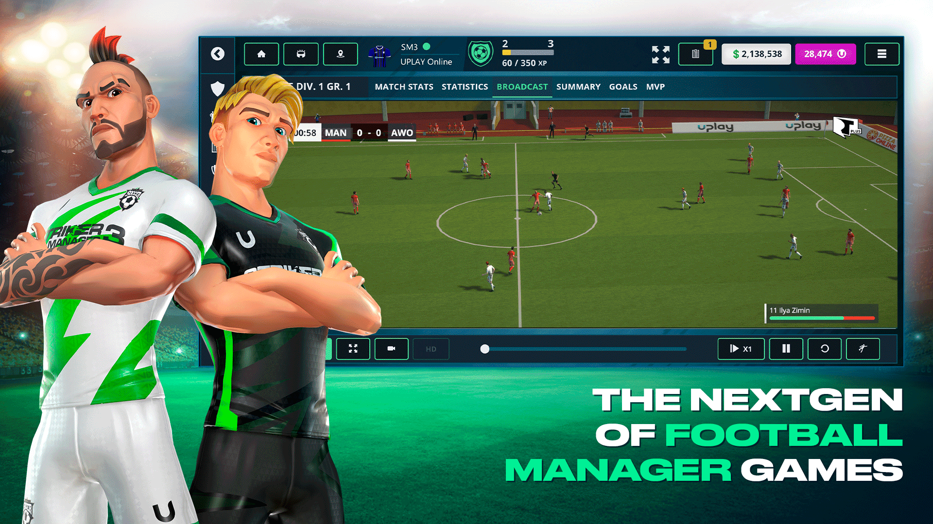 Screenshot of Striker Manager 3