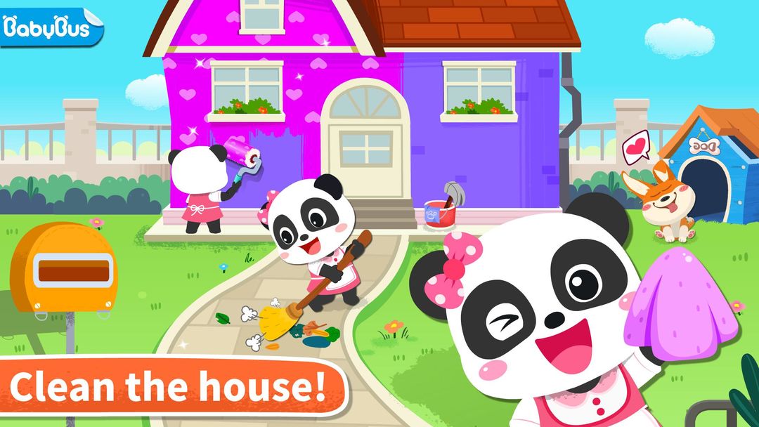 Baby Panda' s House Cleaning screenshot game