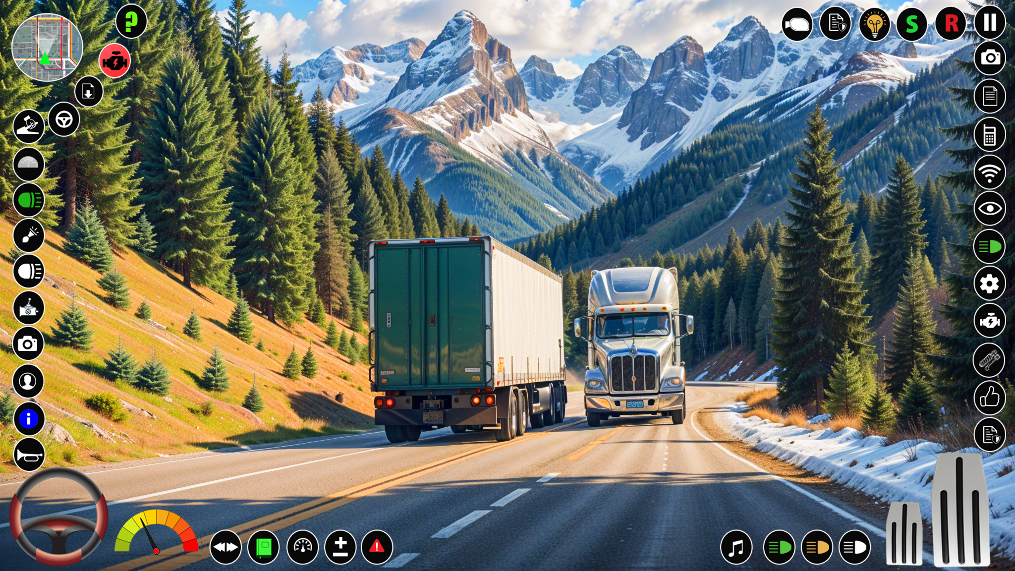 US Truck Driving : Truck Game Game Screenshot