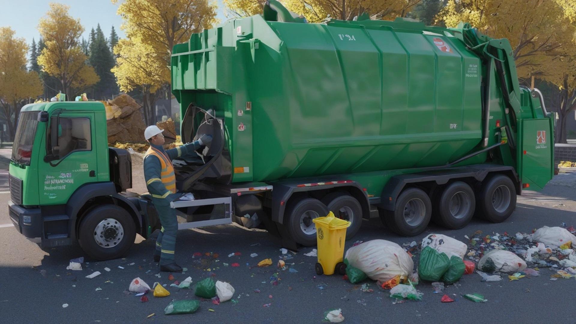 Garbage Truck Trash Simulator Game Screenshot