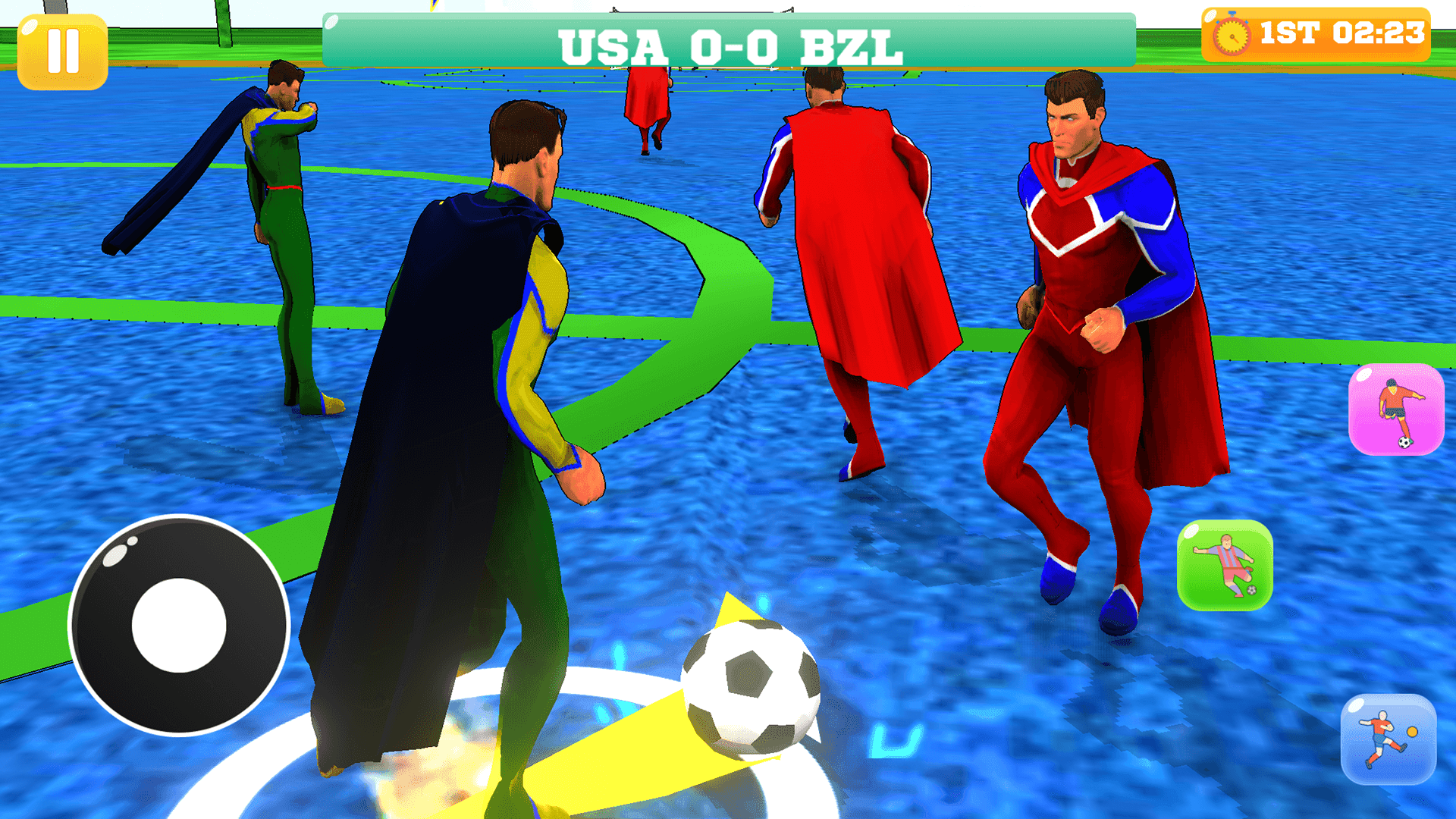 Football Superhero Soccer Game ภาพหน้าจอเกม