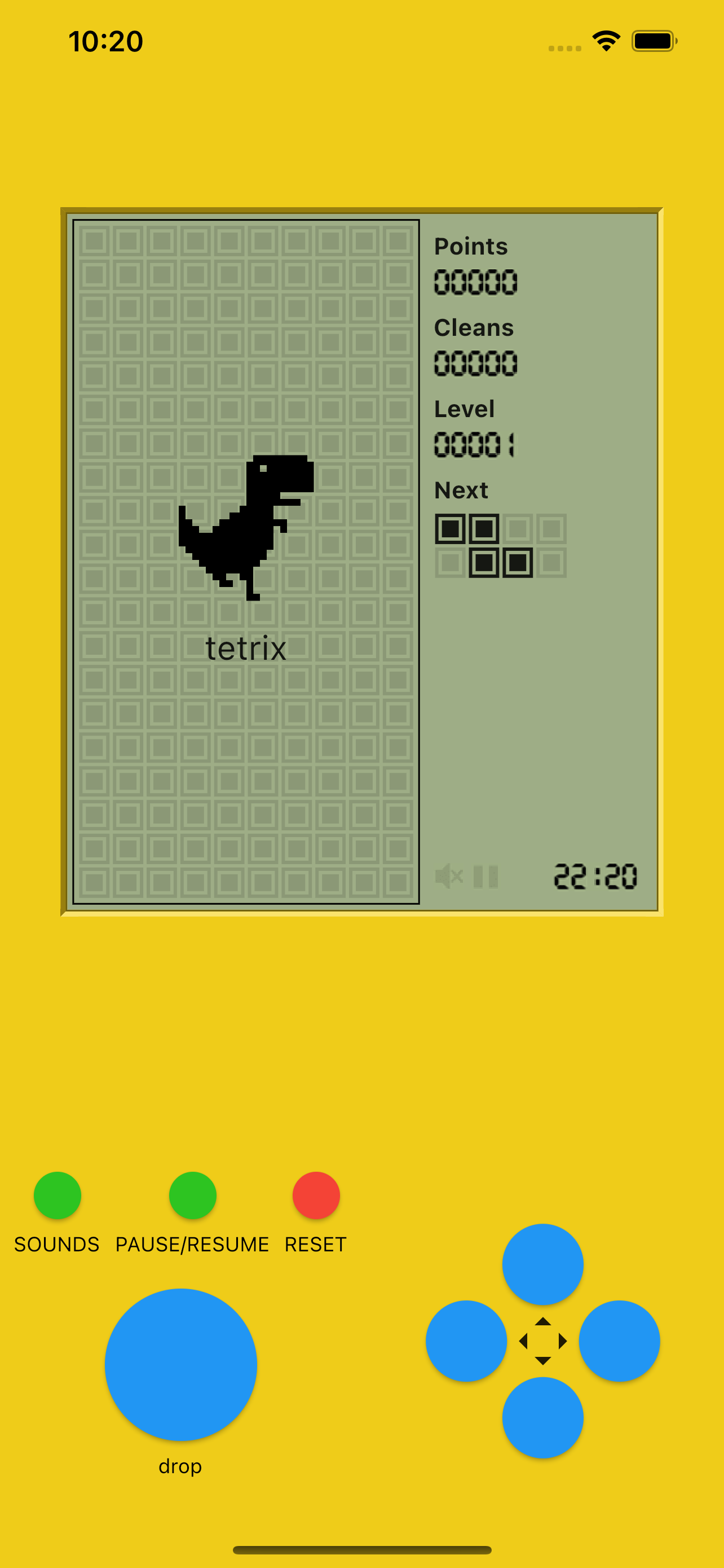 Tetris Game Screenshot