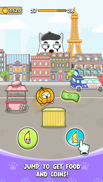 Banana Cat Run: World Travel screenshot game
