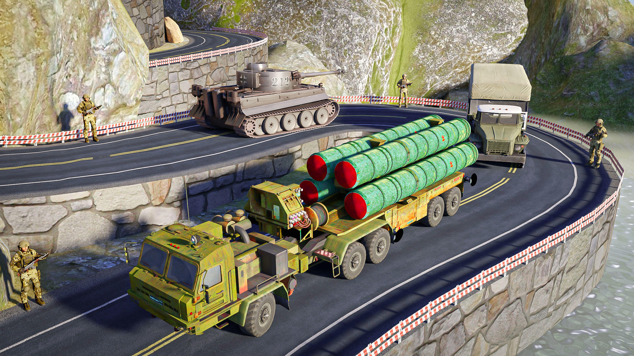 Cuplikan Layar Game US Army Truck Transport Sim